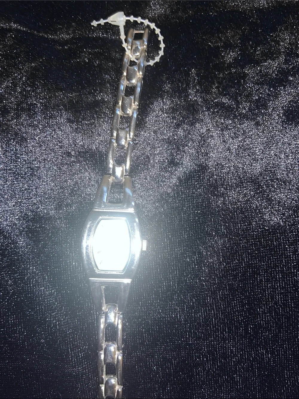 Xhilaration Silver Bracelet Watch with Light Blue Dial